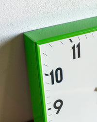 Orologio industriale vintage POLIS – Verde 1960