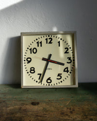 Orologio industriale RBG quadrato – anni 50