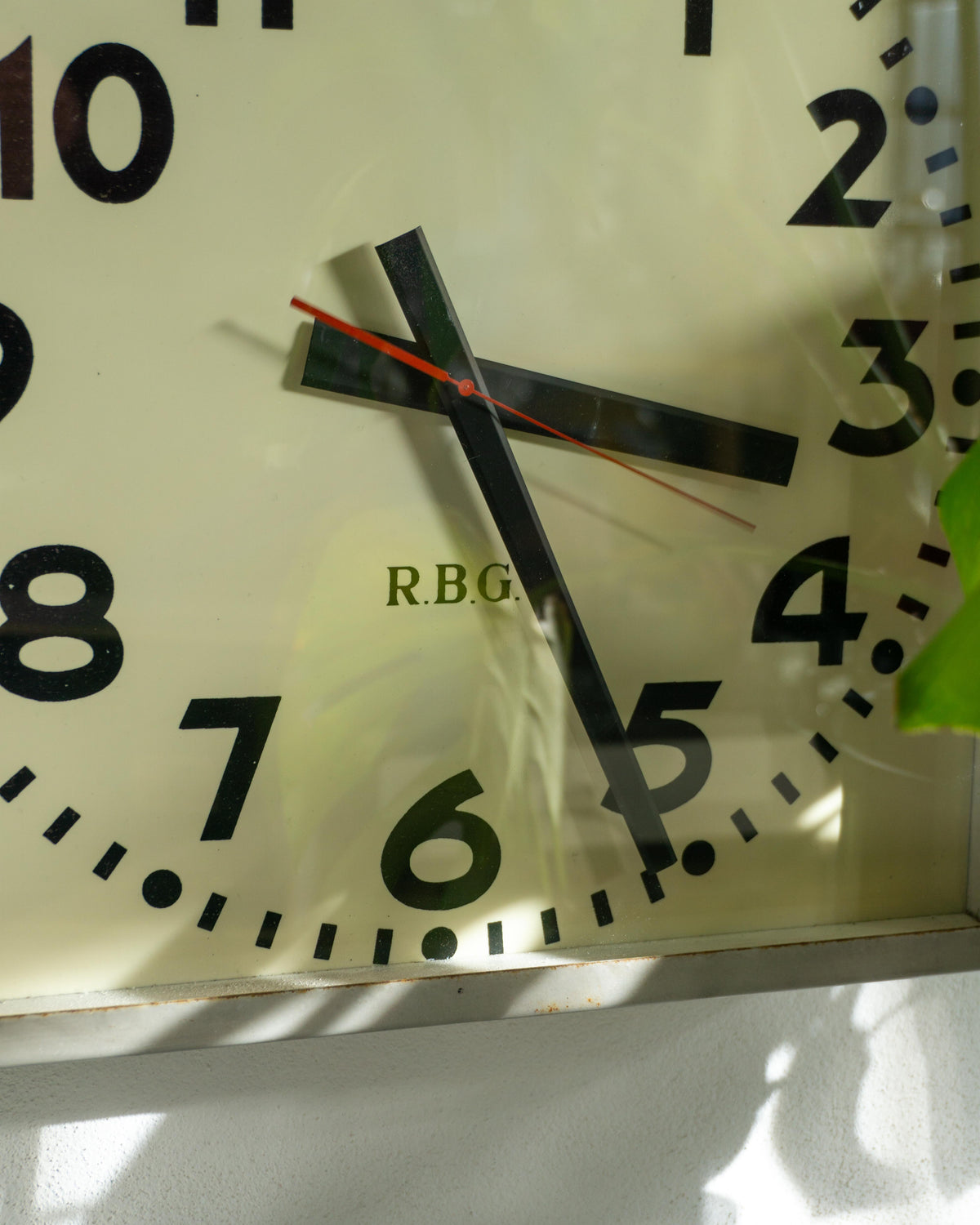 Orologio industriale RBG quadrato – anni 50