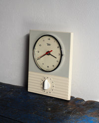 Orologio da parete Diehl con timer in ceramica - anni ’60