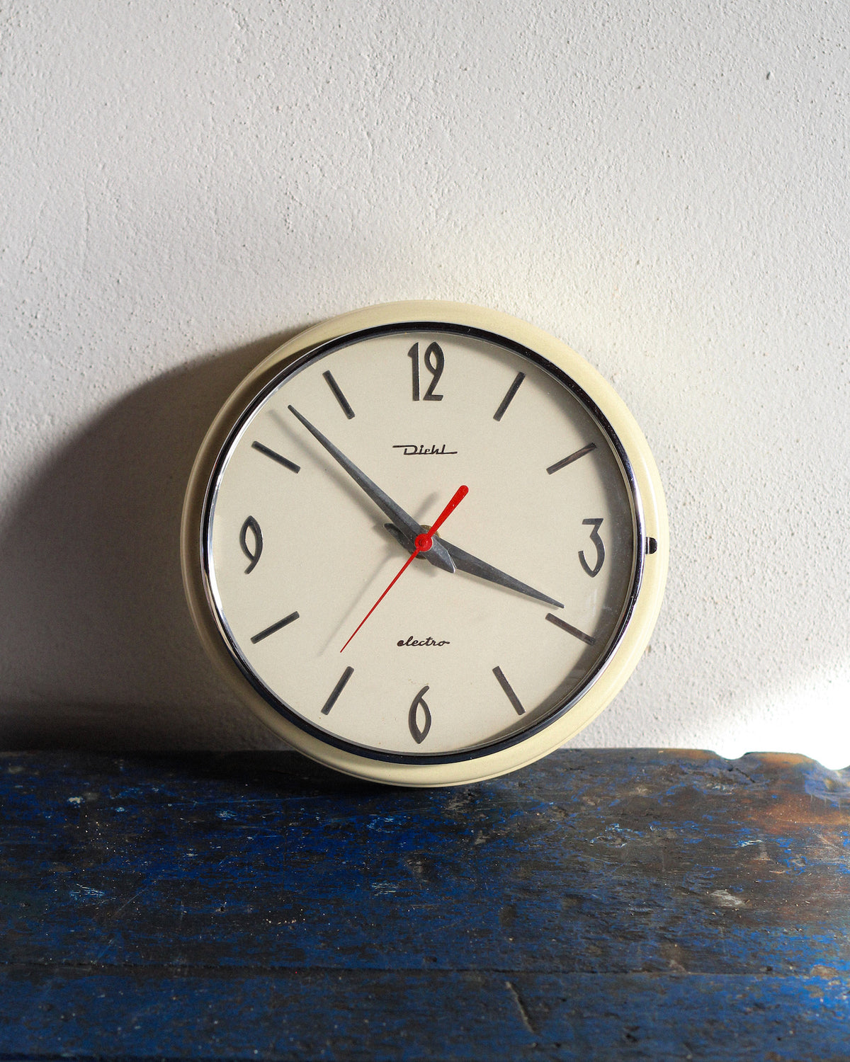 Orologio da parete Diehl tondo panna - anni ’70