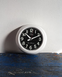 Orologio da parete Polis nero e bianco - anni ’80