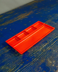 Svuotatasche rosso in plastica – anni ’70