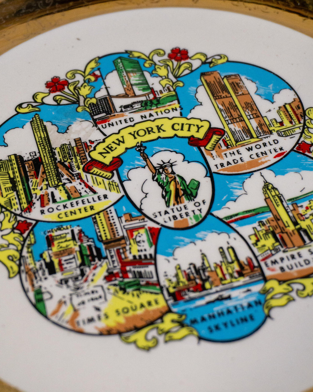 Piatto souvenir New York – 1990