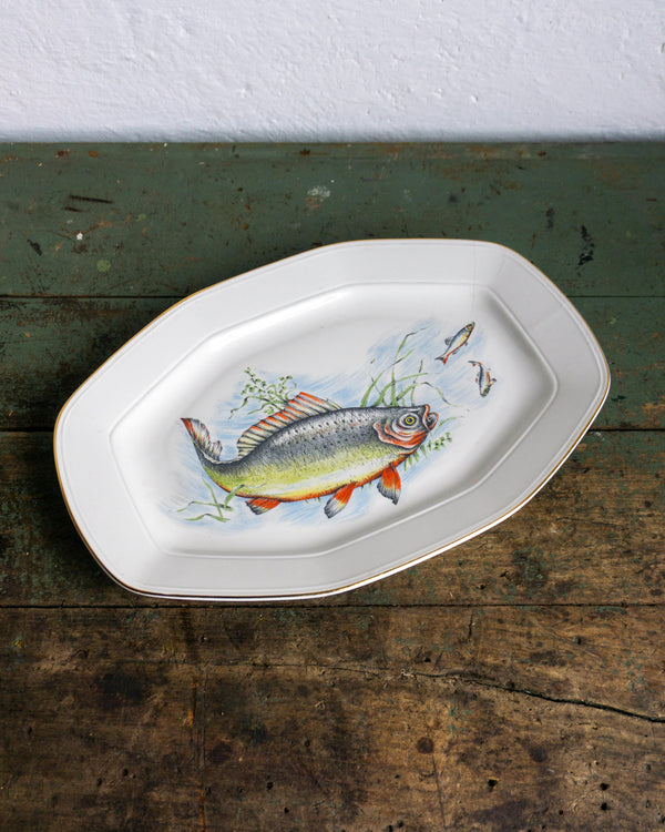 Piatto da portata vintage con pesce - Tognana