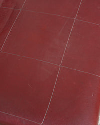 Poltrona da ufficio vintage bordeaux in semilpelle con rotelle – 1970