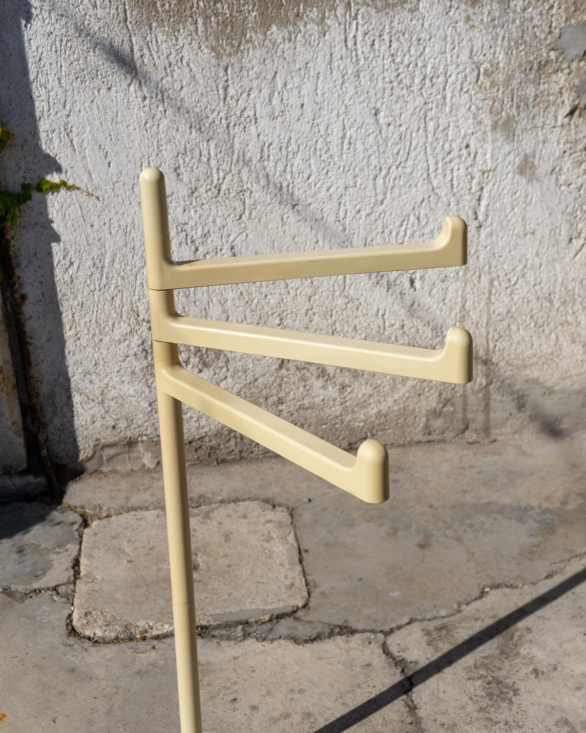 Porta asciugamani vintage anni ’70 - plastica panna