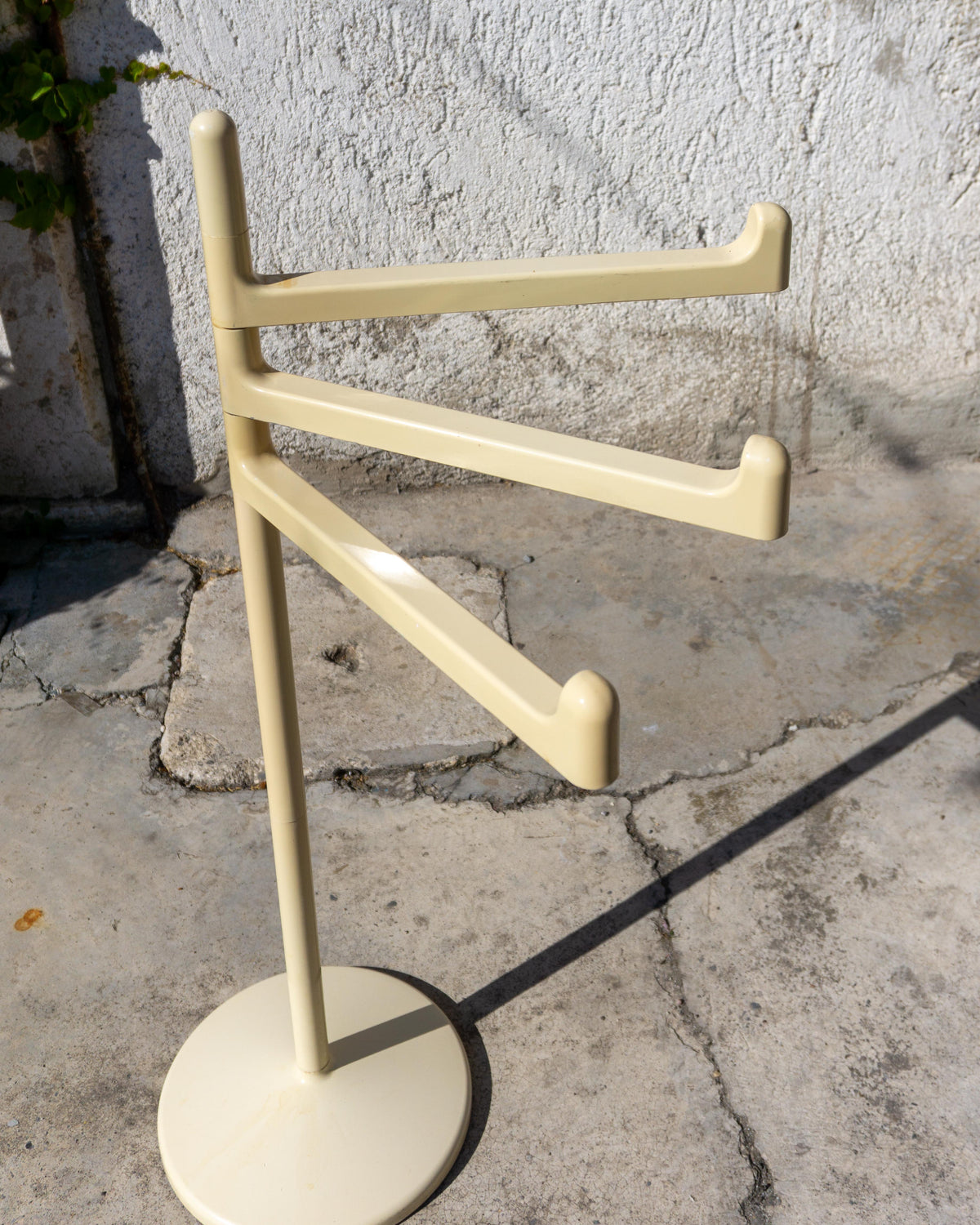 Porta asciugamani vintage anni ’70 - plastica panna