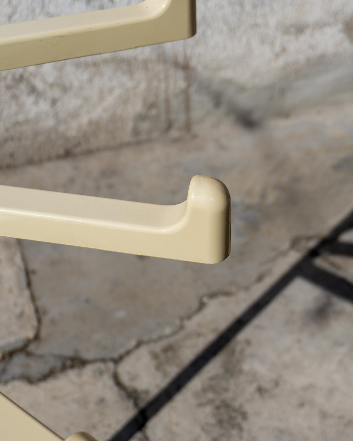 Porta asciugamani vintage anni ’70 - plastica panna