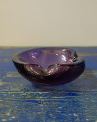 Posacenere in vetro di Murano viola – anni ’60