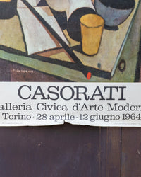 Manifesto Mostra Felice Casorati – Galleria Civica d'Arte Moderna Torino – 1964