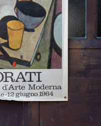 Manifesto Mostra Felice Casorati – Galleria Civica d'Arte Moderna Torino – 1964