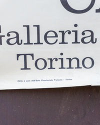 Manifesto Mostra Felice Casorati – Galleria Civica d'Arte Moderna Torino – 1964
