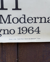 Manifesto Mostra Felice Casorati – Galleria Civica d'Arte Moderna Torino – 1964