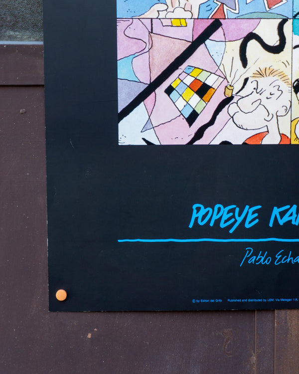 Manifesto vintage Popey Kandinsky – anni '90