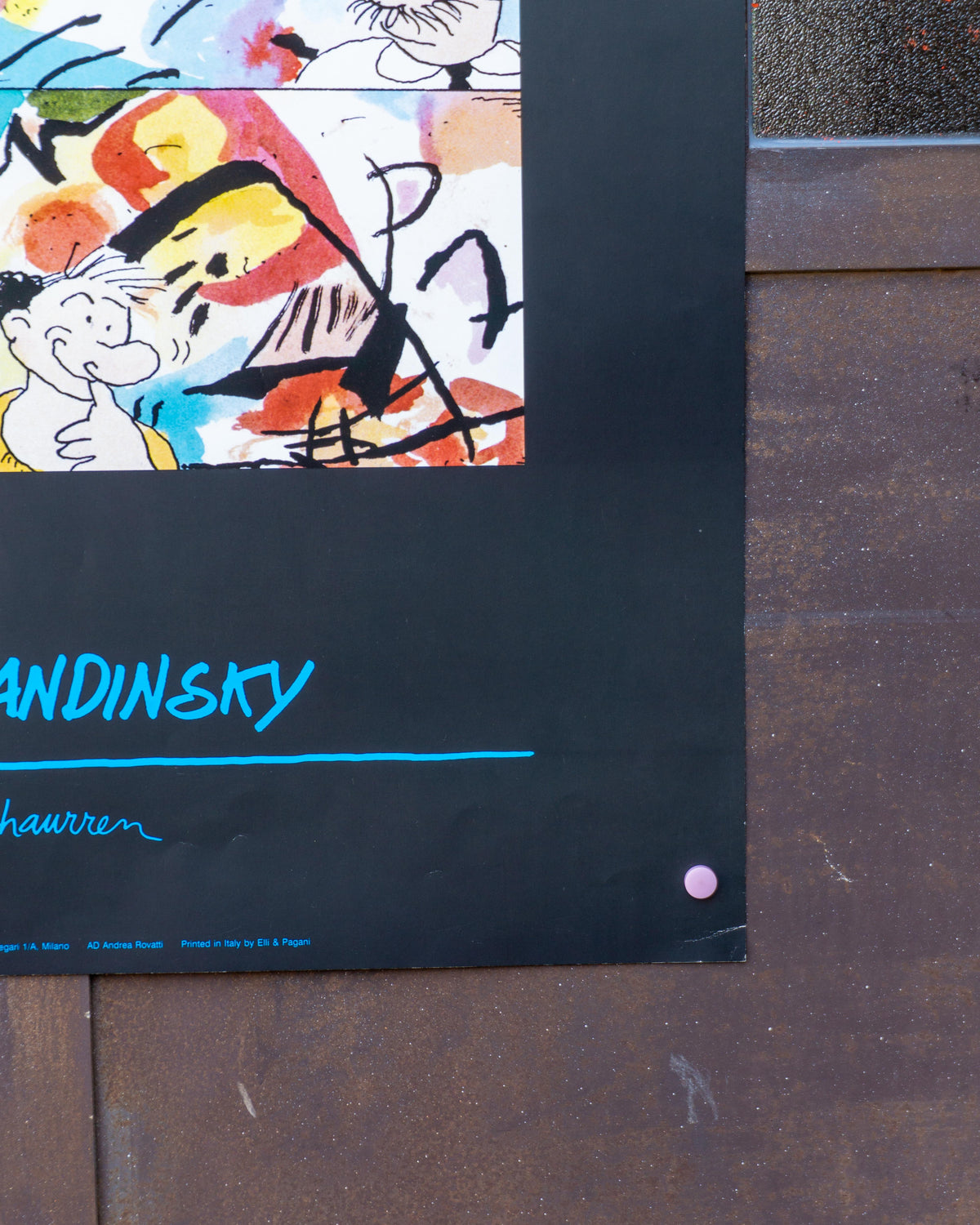 Manifesto vintage Popey Kandinsky – anni '90