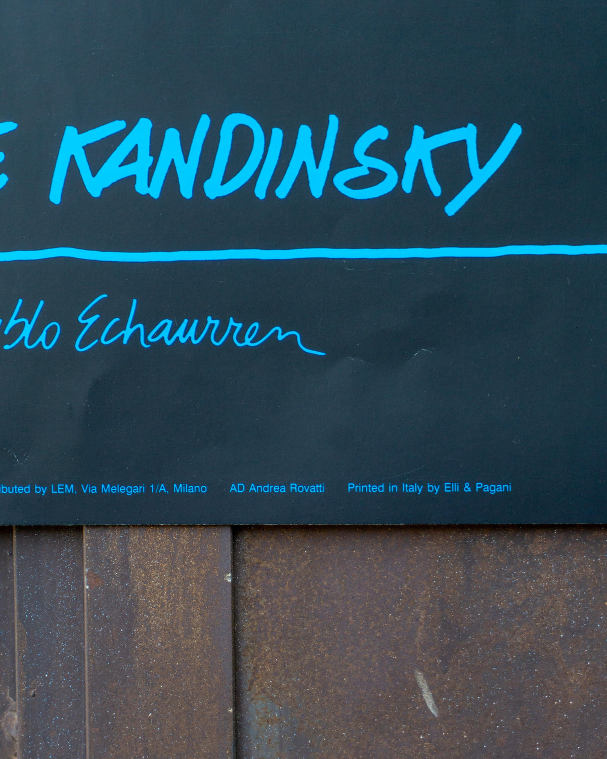 Manifesto vintage Popey Kandinsky – anni '90