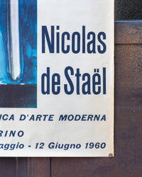 Manifesto Mostra Nicolas de Staël – Galleria Civica d'Arte Moderna Torino – 1960
