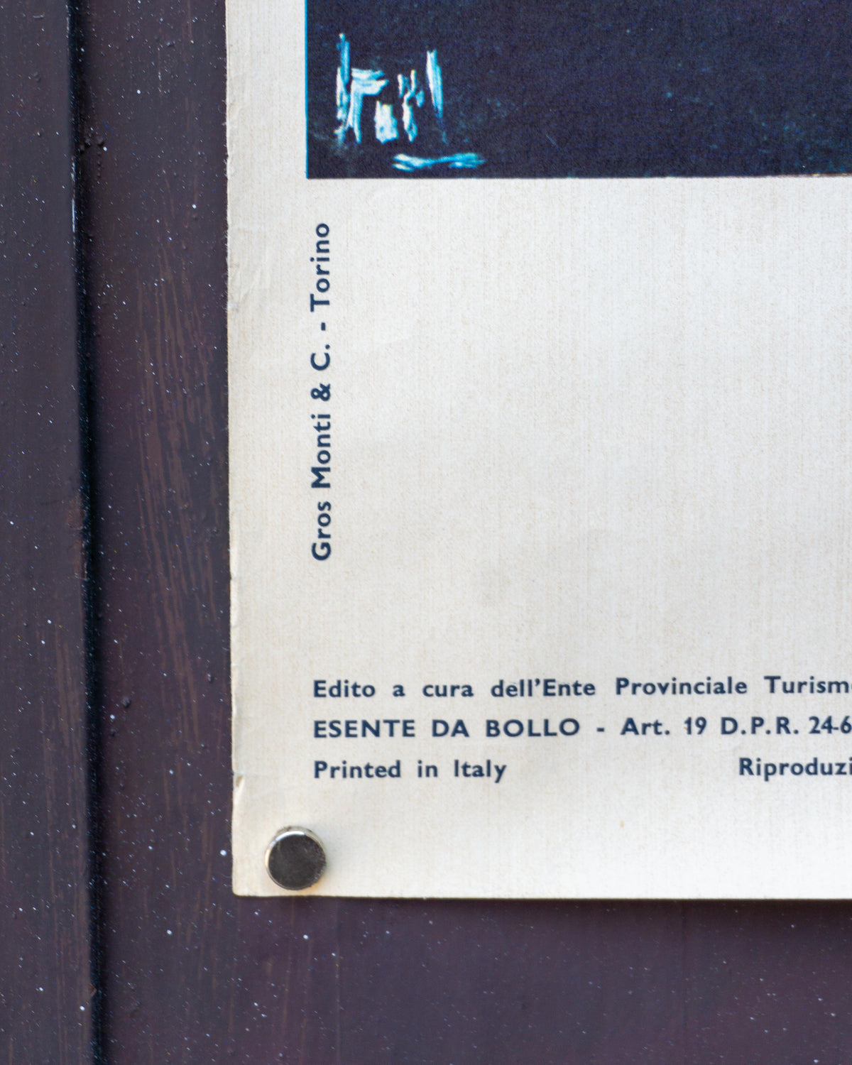 Manifesto Mostra Nicolas de Staël – Galleria Civica d'Arte Moderna Torino – 1960