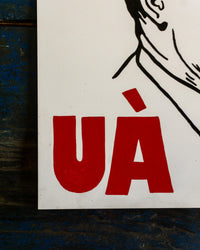 Insegna dipinta a mano Napoli “UA”
