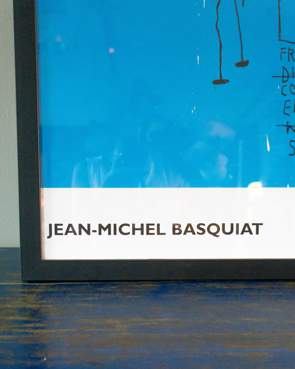 Manifesto vintage mostra Basquiat Roma con cornice – 2002