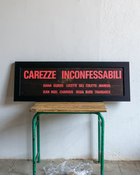 Manifesto Cinema Luci Rosse “Carezze Inconfessabili” - Italia 1979