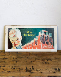 Insegna Coca-Cola su legno - 1996