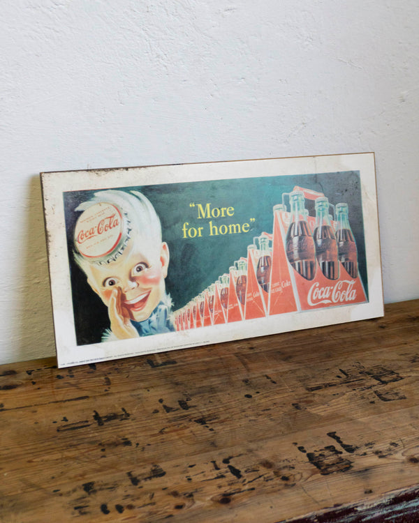 Insegna Coca-Cola su legno - 1996