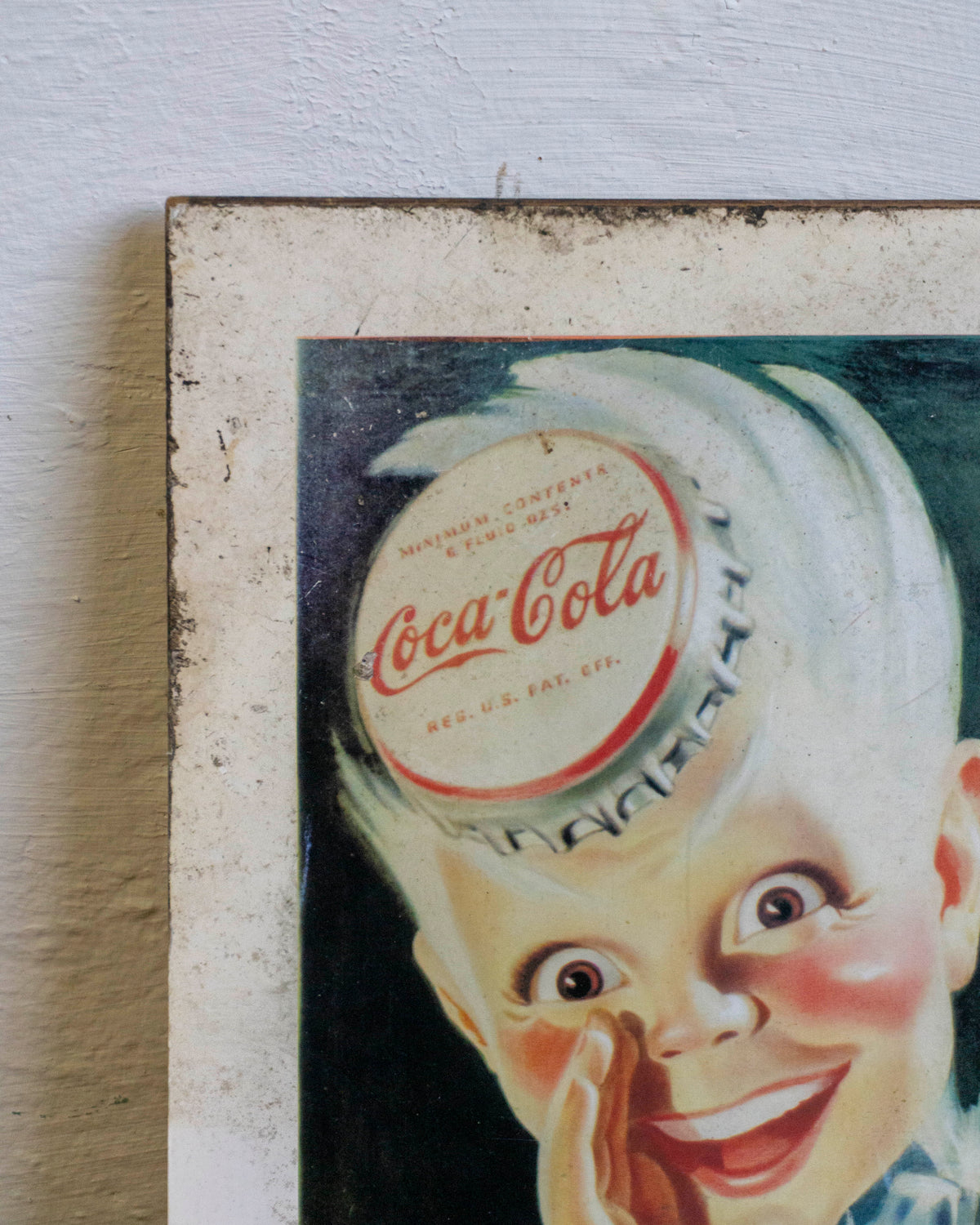 Insegna Coca-Cola su legno - 1996
