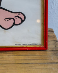 Quadro The Flintstones con cornice – 1969