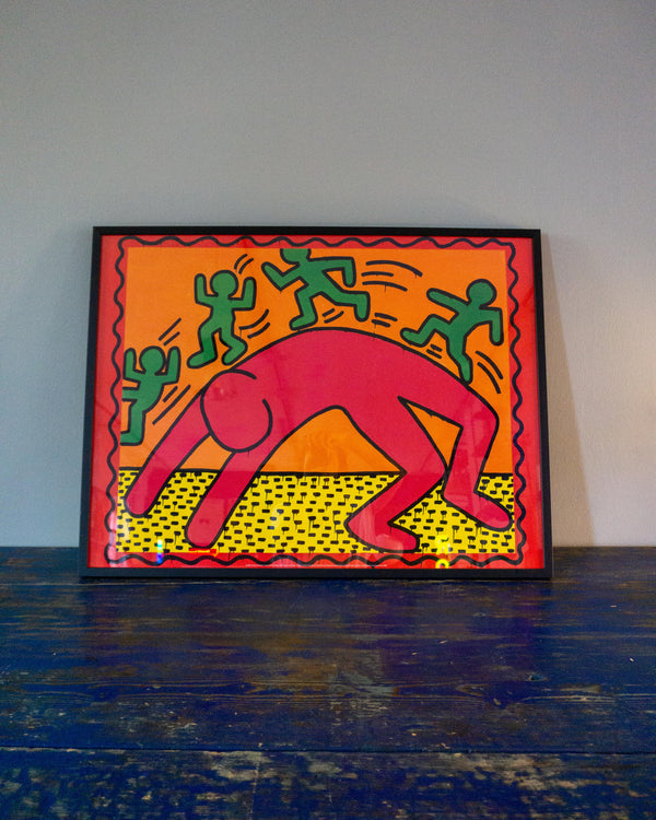 Manifesto vintage Keith Haring by Lem Art Group con cornice – 1982