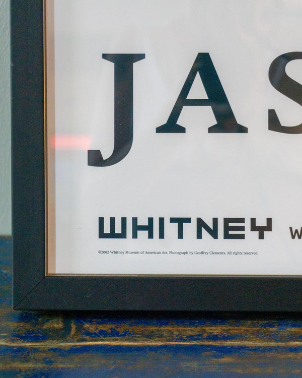 Manifesto vintage Jasper Johns Flag Whitney Museum con cornice – 2002