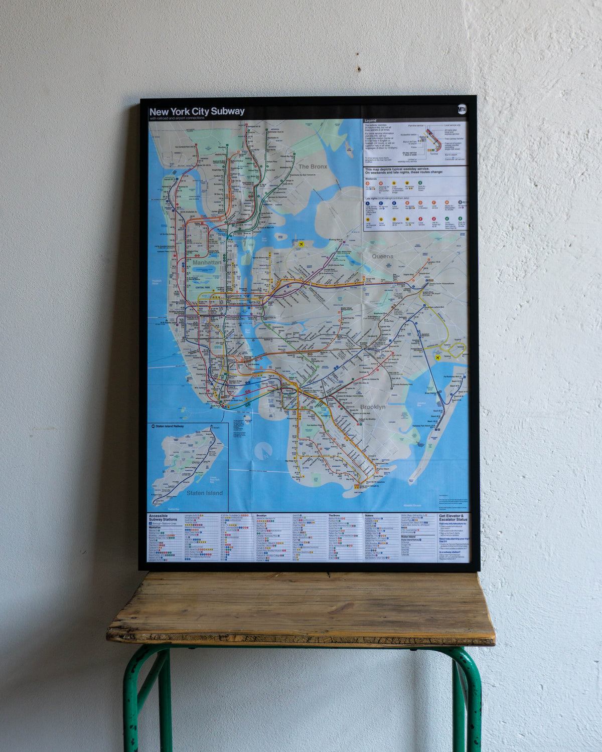 Quadro New York Subway – 84x60 cm con cornice