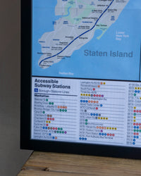 Quadro New York Subway – 84x60 cm con cornice