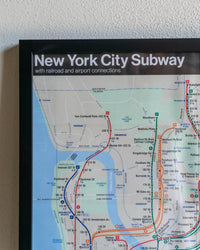 Quadro New York Subway – 84x60 cm con cornice