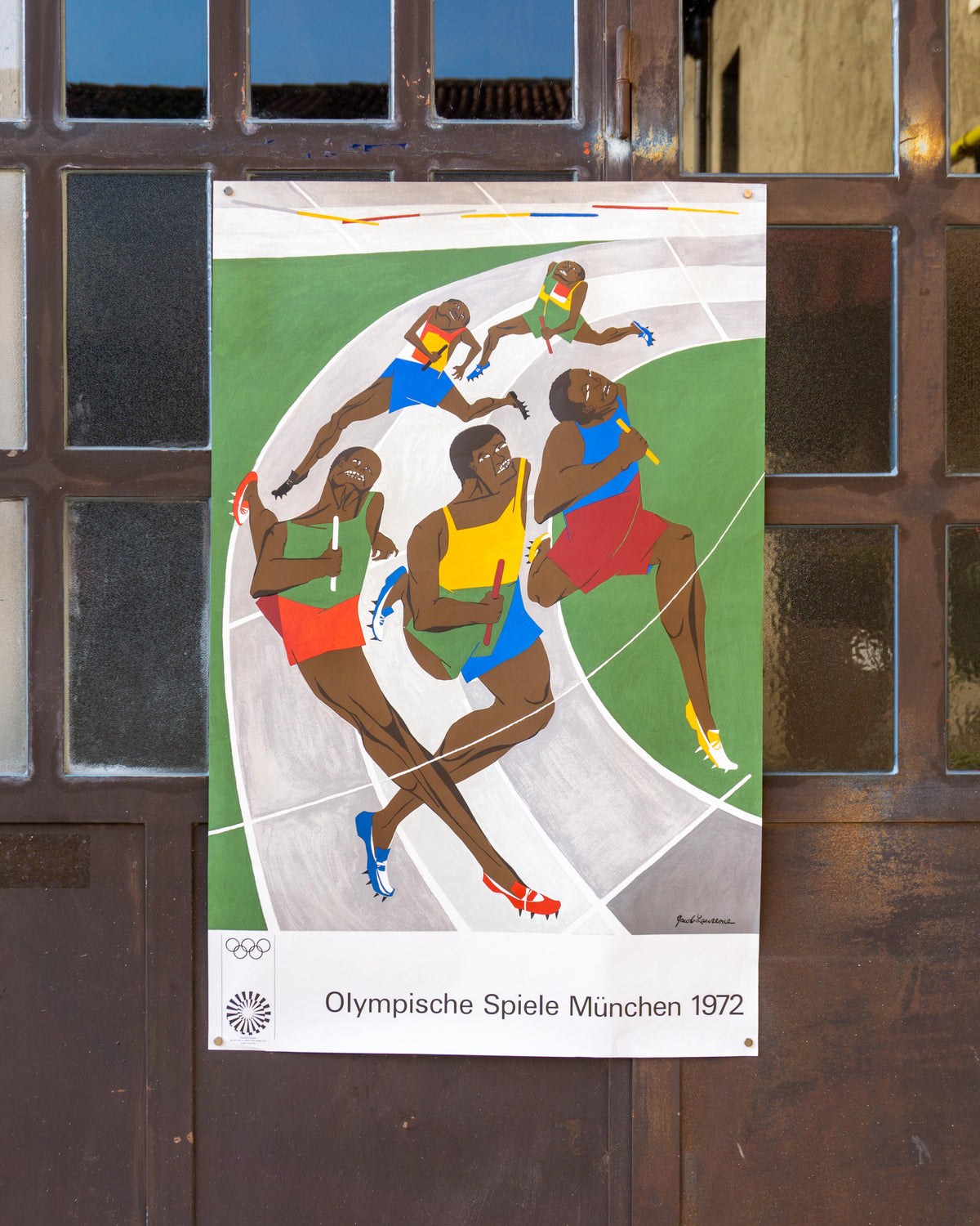 Manifesto vintage Olimpiadi Monaco 1972 Jacob Lawrence – 1972