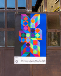 Manifesto vintage Olimpiadi Monaco 1972 Victor Vasarely – 1972