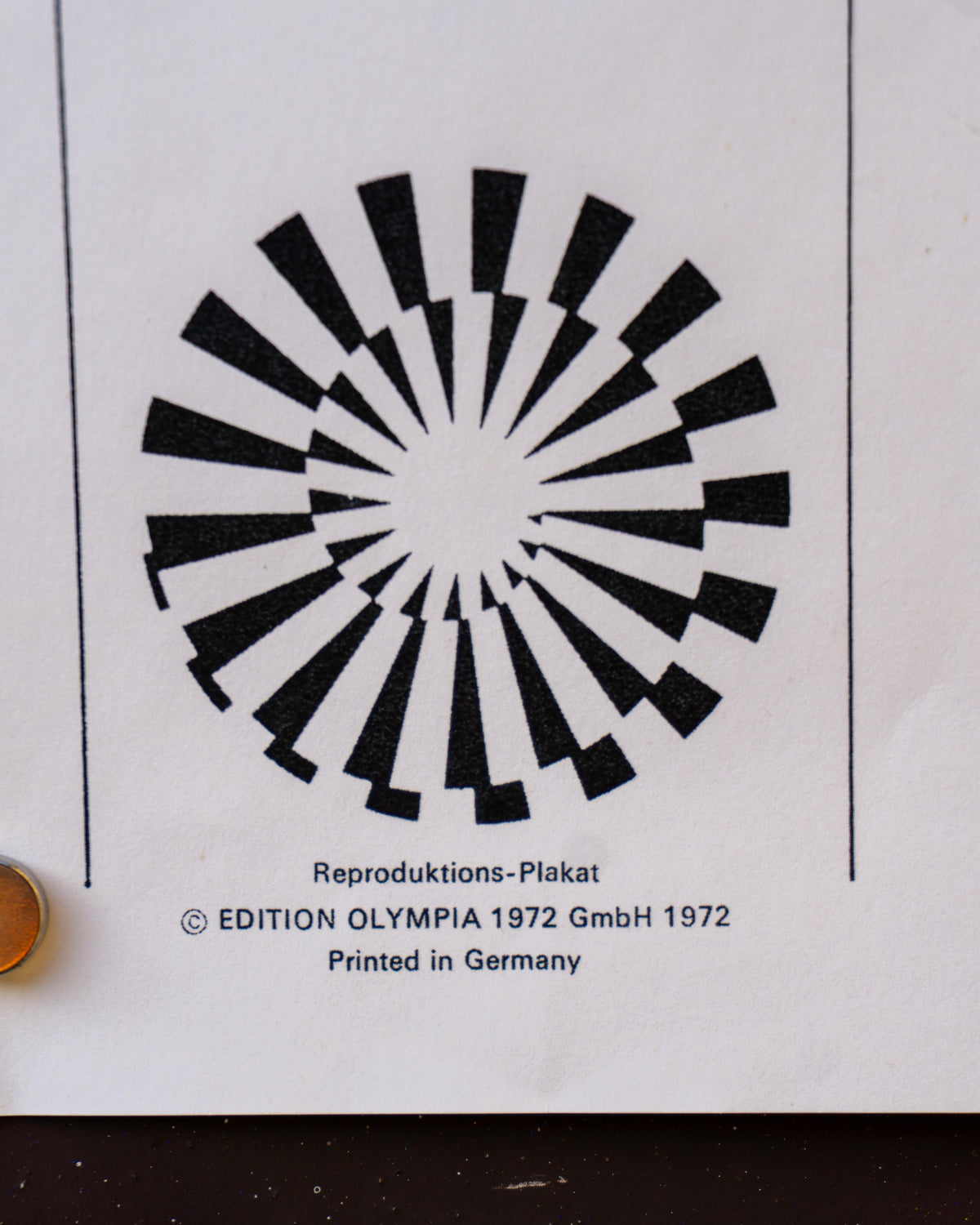 Manifesto vintage Olimpiadi Monaco 1972 Peter Phillips Hurdler – 1972