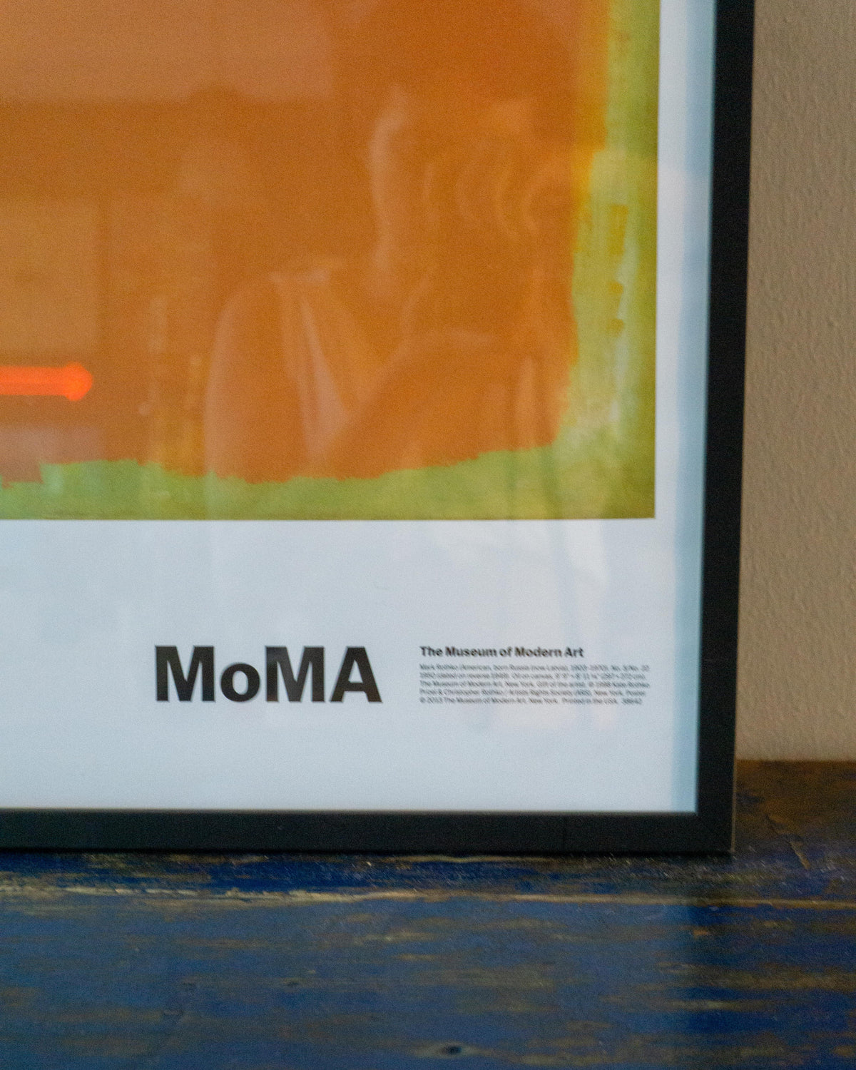 Manifesto Mark Rothko No. 5 / No. 22 MoMA New York con cornice – 2013