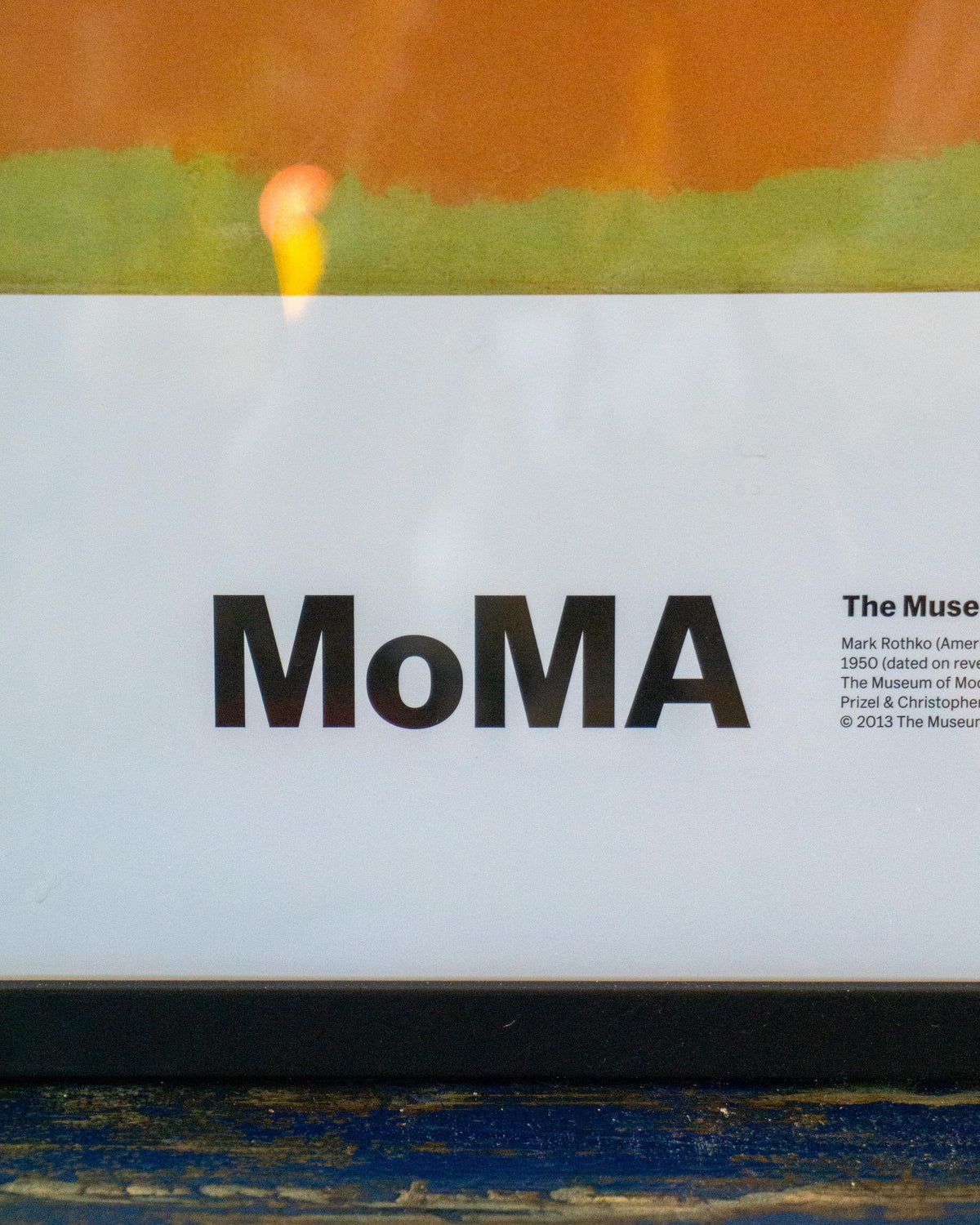 Manifesto Mark Rothko No. 5 / No. 22 MoMA New York con cornice – 2013