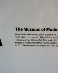 Manifesto Mark Rothko No. 5 / No. 22 MoMA New York con cornice – 2013