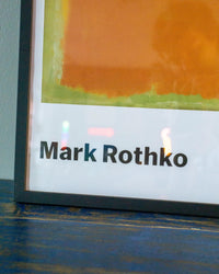 Manifesto Mark Rothko No. 5 / No. 22 MoMA New York con cornice – 2013