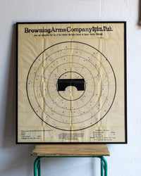 Manifesto Bersaglio Da Tiro Browning Anni '40-'50