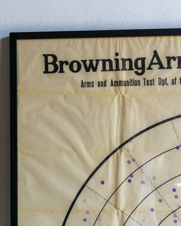 Manifesto Bersaglio Da Tiro Browning Anni '40-'50