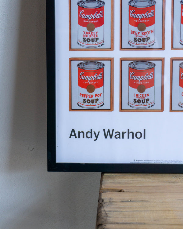 Manifesto Mostra Andy Warhol - 2024 MoMA NYC Soup's Cans
