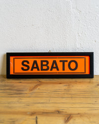 Insegna “Sabato” da cinema – anni ’70/’80