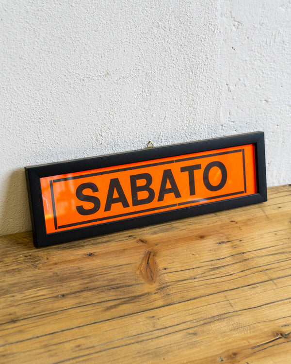 Insegna “Sabato” da cinema – anni ’70/’80