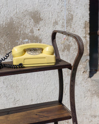 Mobile industriale vintage artigianale marrone e nero - 1960 Italia