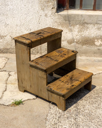 Scaletta Mobiletto Francese in Legno Restaurata – Anni '50