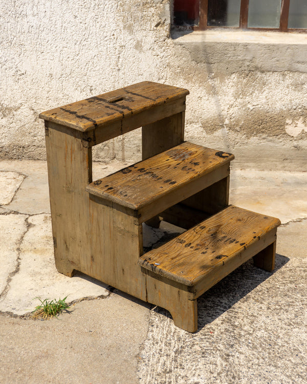 Scaletta Mobiletto Francese in Legno Restaurata – Anni '50